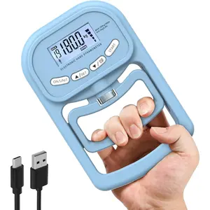 396lbs / 180kg Digital Grip Strength Trainer with LCD Display, Adjustable Hand Grip Dynamometer for Strength Testing and Hand Exercises
