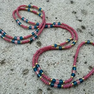 Blueberry Rose Waistbead