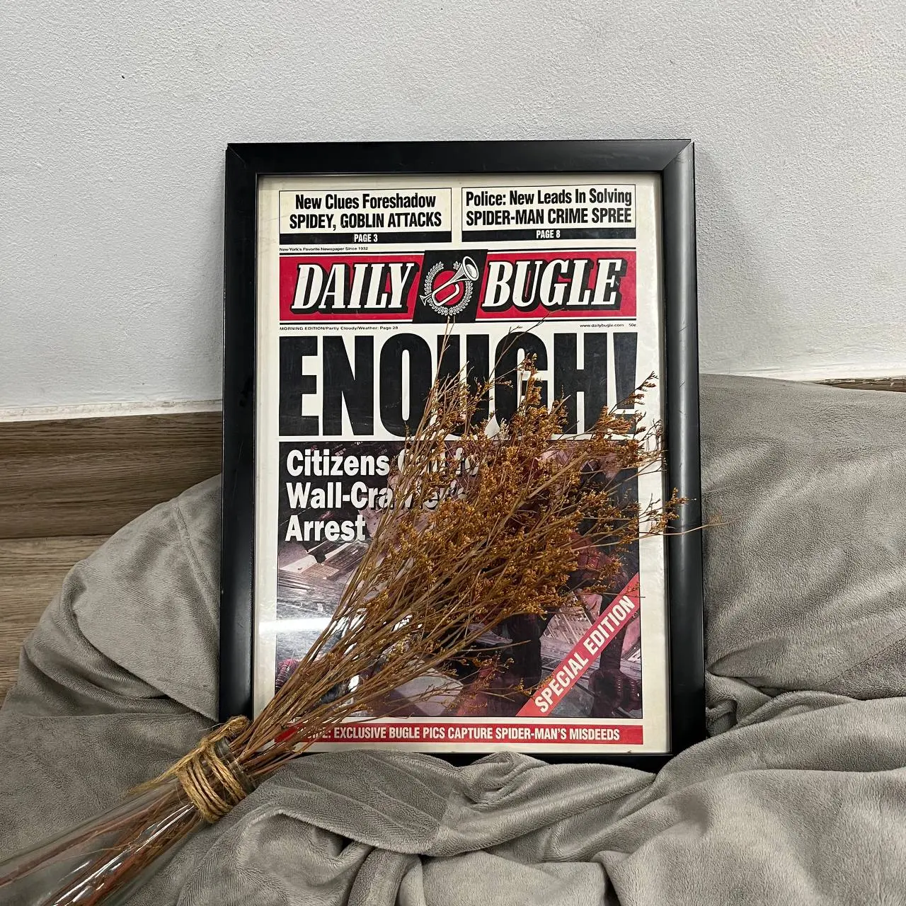 Daily Bugle Spider  Poster No Frame