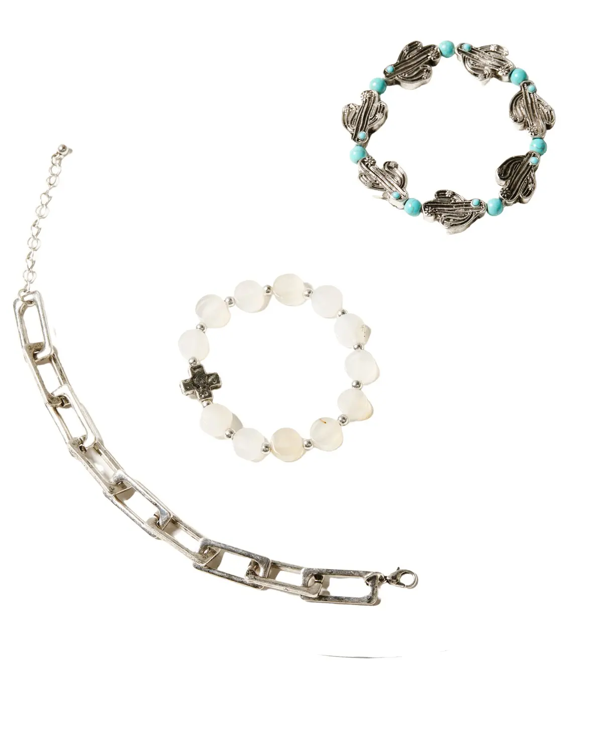 Shyanne Women's Women'S Cactus Turquoise Beaded Bracelets 3-Set - Pb6181