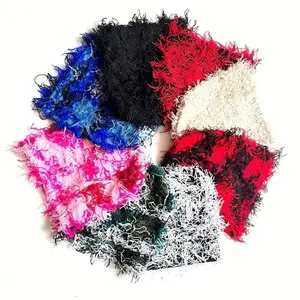 Trendy Y2K Distressed Tassel Beanie – Soft, Lightweight, Windproof Knit Hat for Hip Hop Style. Thick, Winter Warm Skull Cap for Men & Women