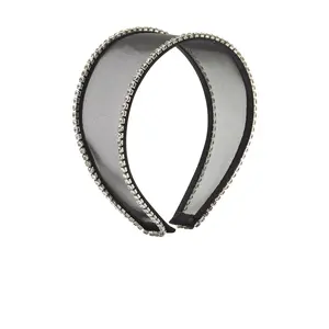 LELET NY Ella Mesh Crystal Headband in Black
