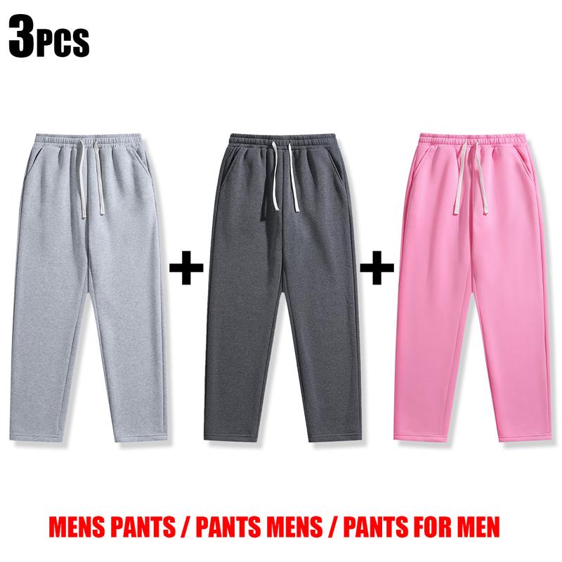 Men's Drawstring Casual Pants Set of 3 Polyester Back Pocket Details Versatile Menswear Street Style Essentials for Everyday Life december  outfits Military Camouflage Training Set