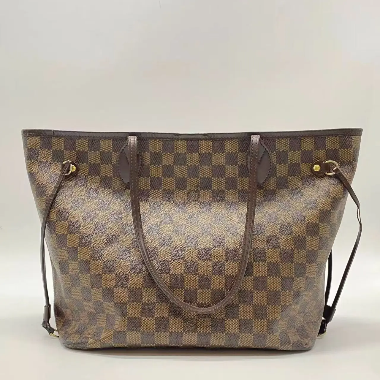 Pre-owned Louis Vuitton Neverfull MM Damier Ebene Canvas Tote Shoulder Bag