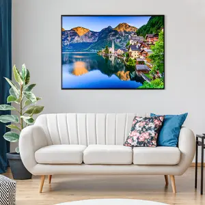 HUADADA 1000 Pieces "The village of Hallstatt" Holiday Gift Family Game Adult Jigsaw Puzzle  Decorative Painting Decompression Entertainment