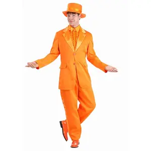 Men's Orange Tuxedo Costume