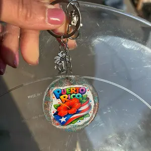 Puerto Rico Keychain llavero bag charm
