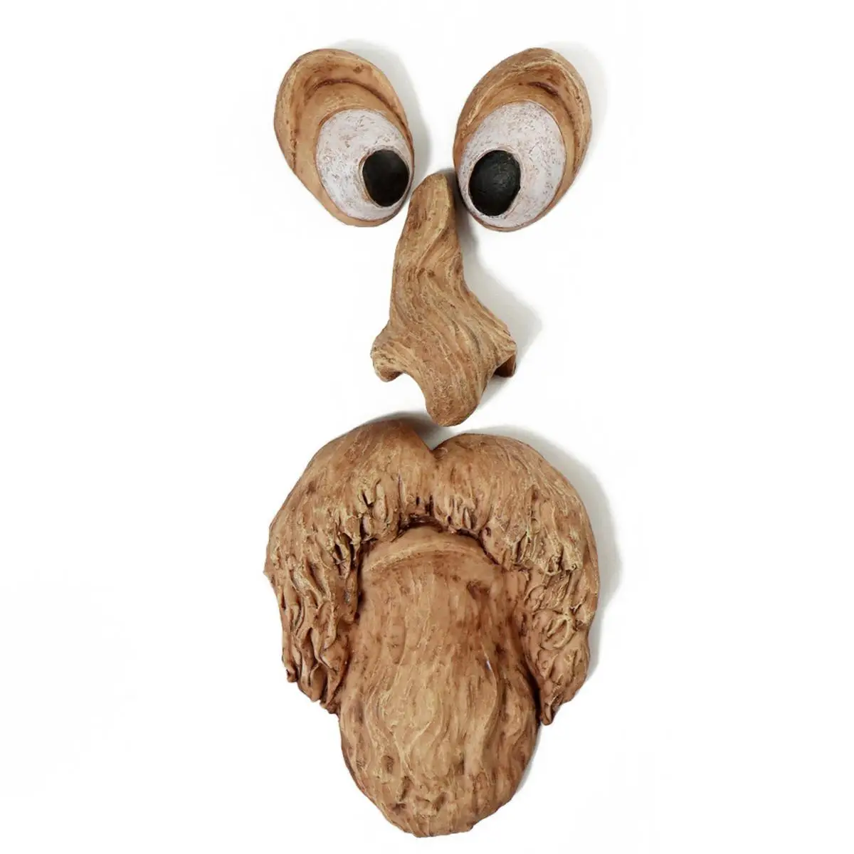 Creative Face Design Tree Ornament, 1 Set Tree Face Resin Decoration Craft, Tree Decor for Outdoor Garden Decoration