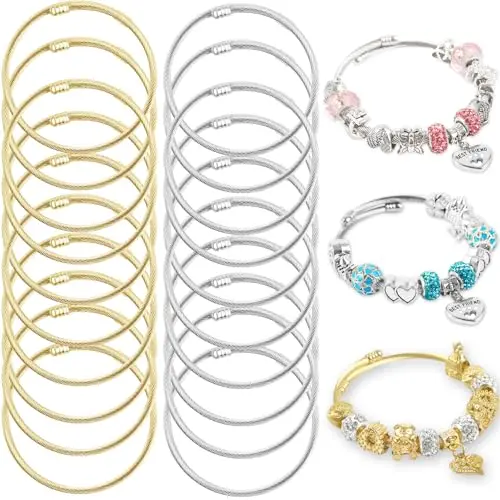 20pcs Gold Sliver Bracelet