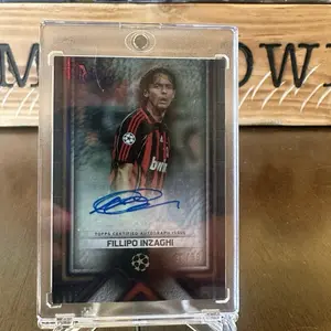 Fillipo Inzaghi - 2023/24 Topps Museum Collection UEFA Champions League Archival Autograph Card 38/99 #AA-FI2