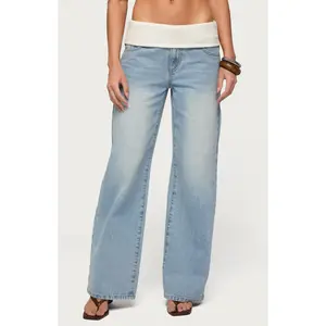 Edikted Women's Knit Foldover Low Rise Ba