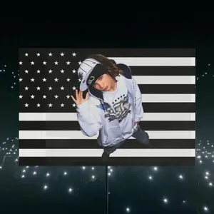 1pc Fan Decor for Tokio Hotel'S Tom Kaulitz, Featuring Flag Wall Art, Tribute Banners, Rock Band Memorabilia, And an Alternative Home Style - Large 3x5ft K-Pop Inspired Group Poster, Durable Polyester Fabric for Concert Backdrop