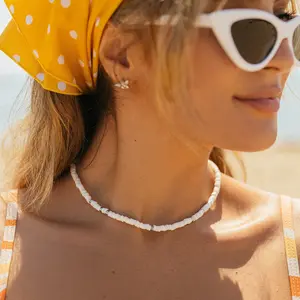 Pura Vida Bracelets Puka Shell Choker Necklace