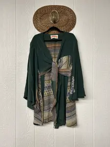 Crepe Sari Shortie Spellbound Kimono 0426 118