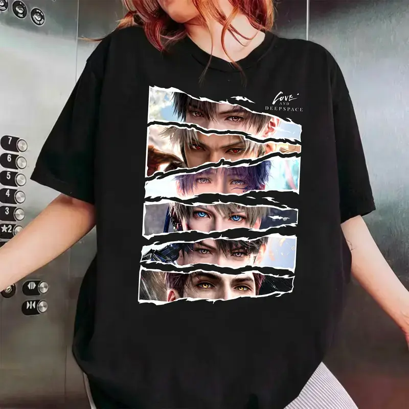 Love and Deepspace T-shirt, Gaming Inspired Fan Tee, Soft Cotton Casual Everyday Top, Gift For Fans Of Sci-Fi Games