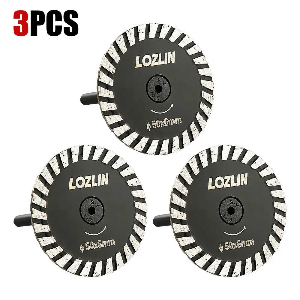 3PCS 2"(50MM) Diamond Cutting/Grinding Blades - Ultra-Sharp Discs for Granite, Concrete, Stone - Engraving & Grinding Tool fathersdaygift Finishing Hand Drill Saws