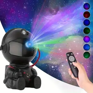 Proyector de galaxias con astronauta Proyector de estrellas Luz nocturna de galaxias con luces acoloridas y lindas para todos los niño del mundo . Recomendado y garantizado . Luces de estrellas .