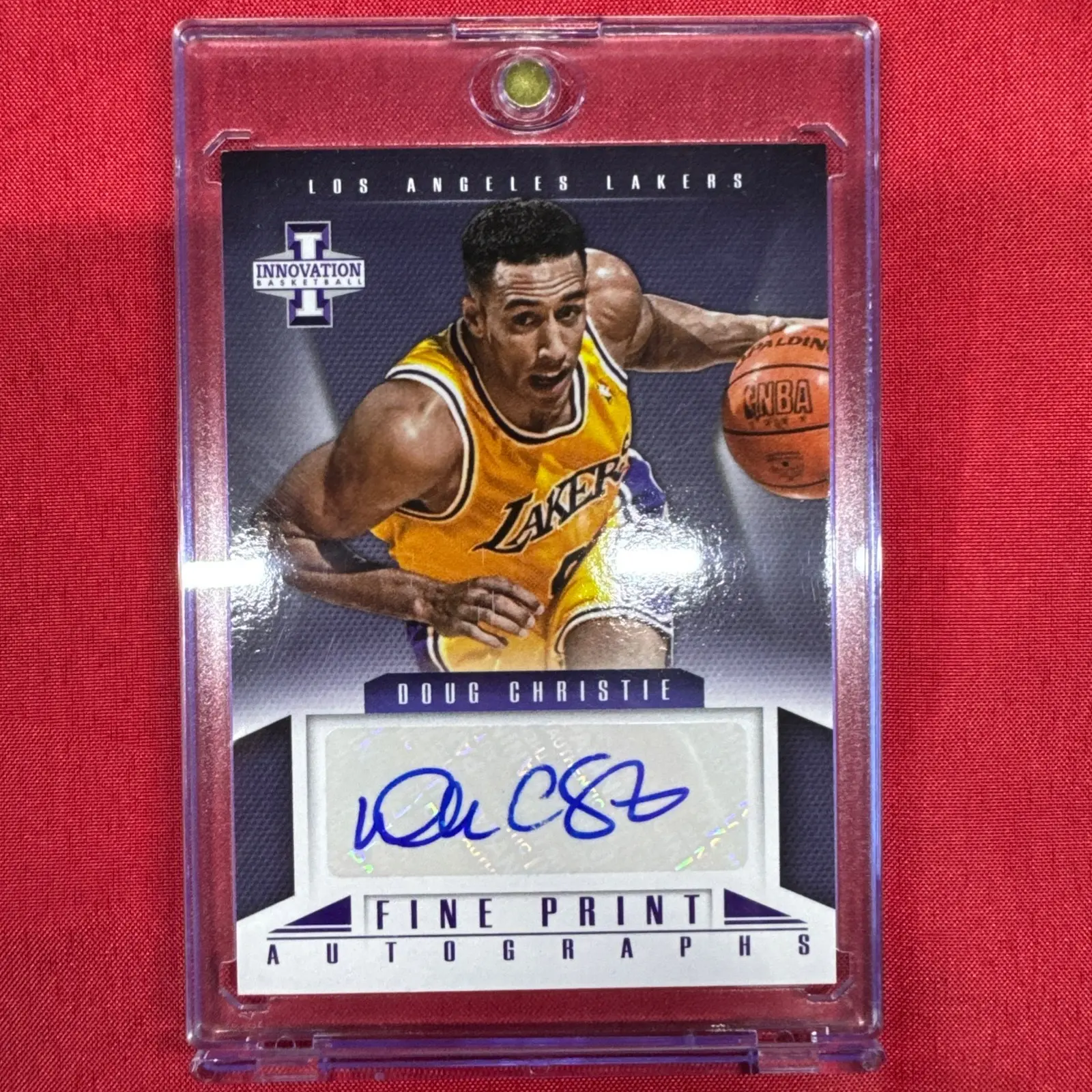2012-13 Panini Innovation #34 Doug Christie Fine Printi Autographs- L.A. Lakers