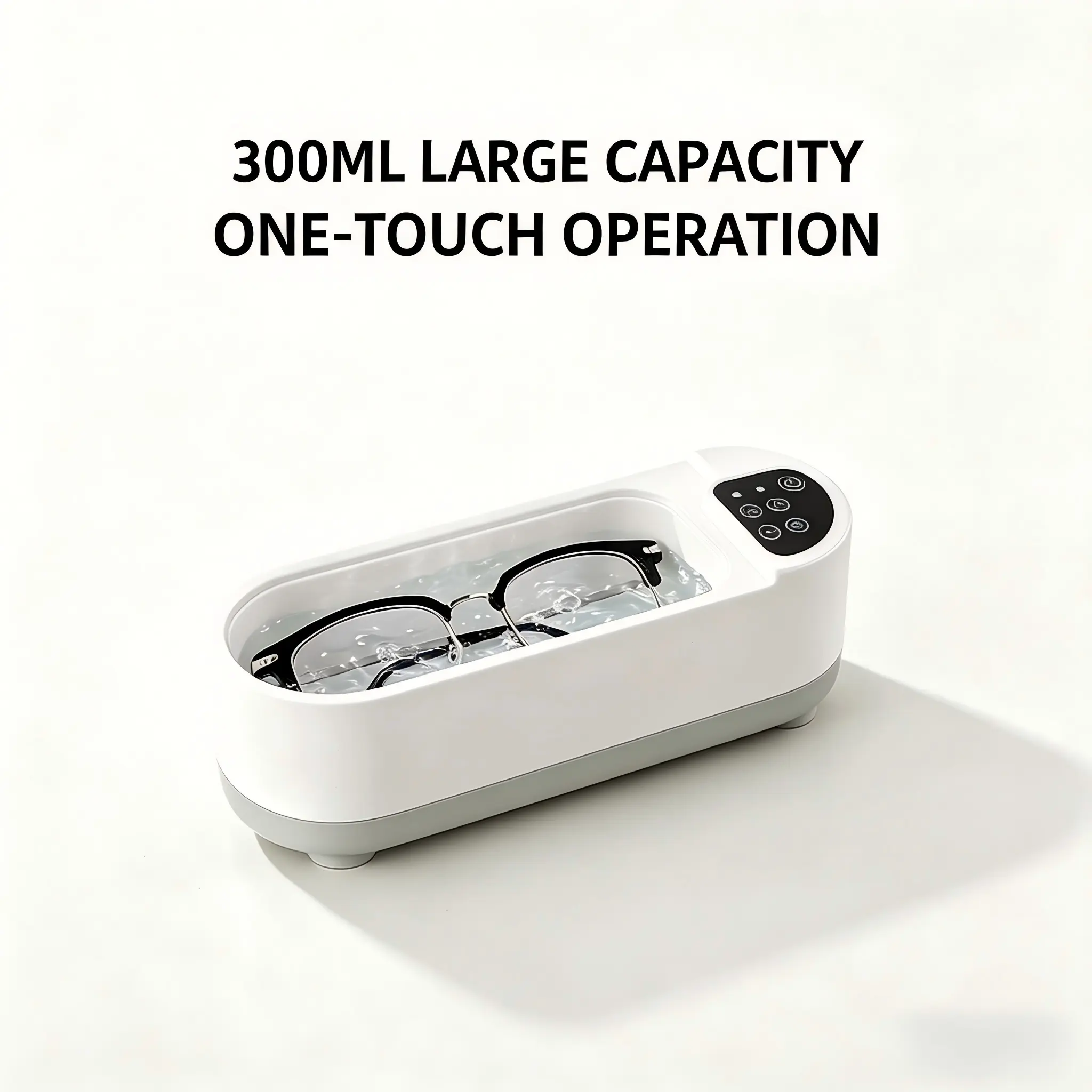 USB Rechargeable Ultrasonic Cleaner for Jewelry & Glasses, Portable Deep Cleaning Machine for Rings, Watches, Necklaces, Eyewear and Small Accessories