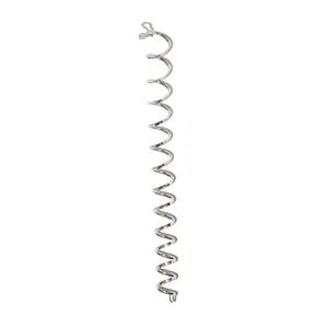 Silver Ponytail Wrap – 12" Flexible Hair Accessory for Braids, Locs & Ponytails | Medieval Metal