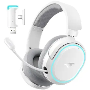 Picun G2 5.3 Bluetooth Wireless Over-Ear Gaming Headset, 7.1 Surround Sound, 5ms Low Latency, ENC Microphone for PC, PS4, PS5, Laptop Game Peripherals, Wireless Headset