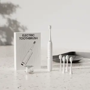 T10 Wireless charging 4 modes Adult Sonic electric toothbrush Pro 1000 Rechargeable Electric Toothbrush, White sonic toothbrush intensity level sonic  toothbrush Slim Sonic USB Rechargeable Rechargeable Electric wave  tooth Sonic Electric