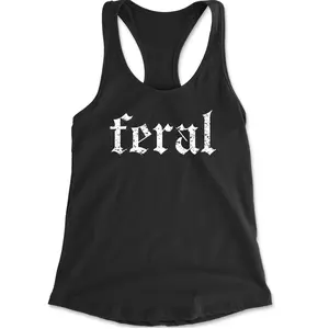 Feral Club Rat Festival Rave EDM Racerback Tank Top for Women