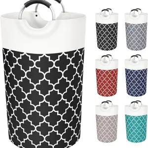 Large Capacity Folding Recycling Bin, 1pc Durable Canvas Material Bin, Multi-purpose Storage Solution for Home Kitchen