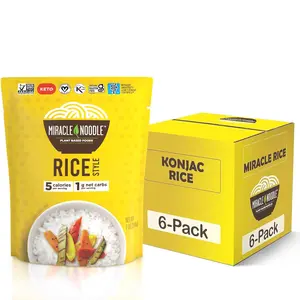 Keto Rice, PlantBased, GlutenFree, Soy Free, Low Carb Rice, LowCalorie Rice, Grain Free, Perfect for StirFry, Rice Pilaf,  Rice Pudding  7 Oz, 6Pack