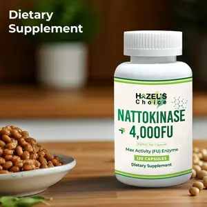HAZEL'S Choice Nattokinase 4,000 FU – 120 Capsules – 200MG Per Serving – Maximum Activity FU Enzyme – Non-GMO & Gluten-Free Dietary Supplement - Healthcare, Vitamin