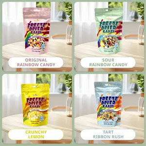 Apexy Freeze Dried Candy - Variety Pack-Freeze Dried Rainbow Candy Assorted Flavor - Dehydrated, Crunchy, Colorful Treats & Snacks for Kids & Adults - Packed in a Resealable Pouch (Variety Pack of 4)