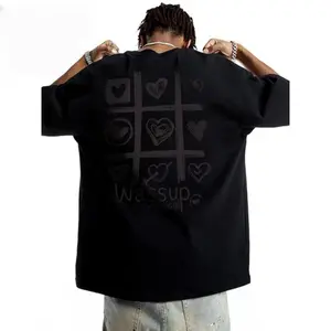 cotton oversize t shirt Minimalist Design Unisex  Casual Korean Style Round Neck Graphic