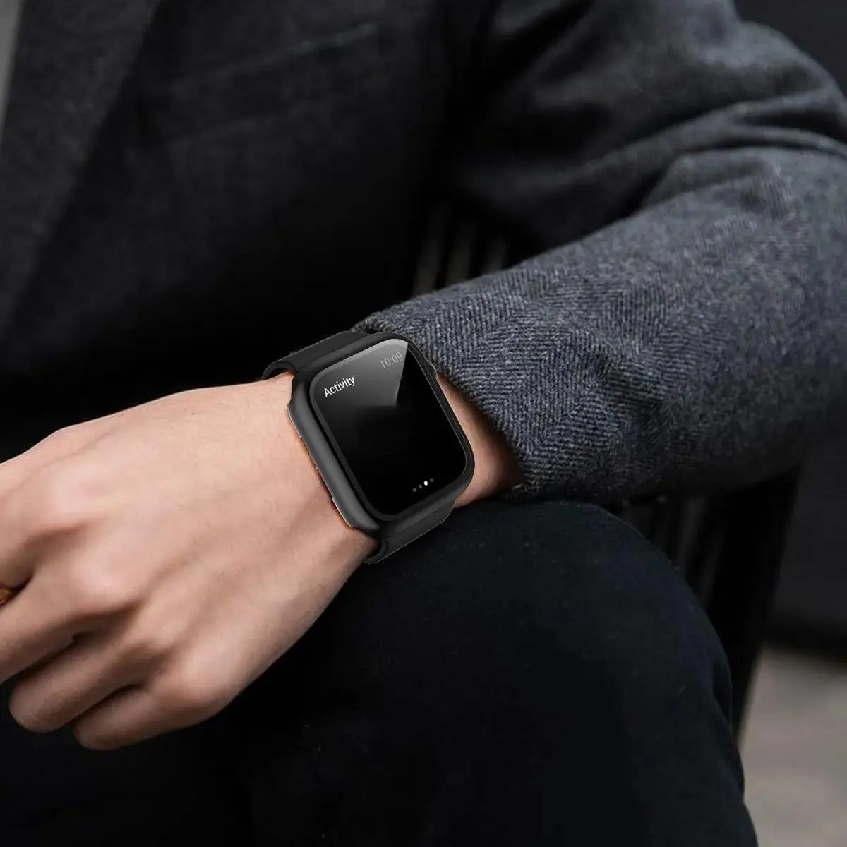 Apple Watch Hard PC Case – Built-in Tempered Glass Screen Protector, Ultra-Thin Full Coverage, 38-49mm Apple Watch Hard PC Case – Built-in Tempered Glass Screen Protector, Ultra-Thin Full Coverage, 38-49mm