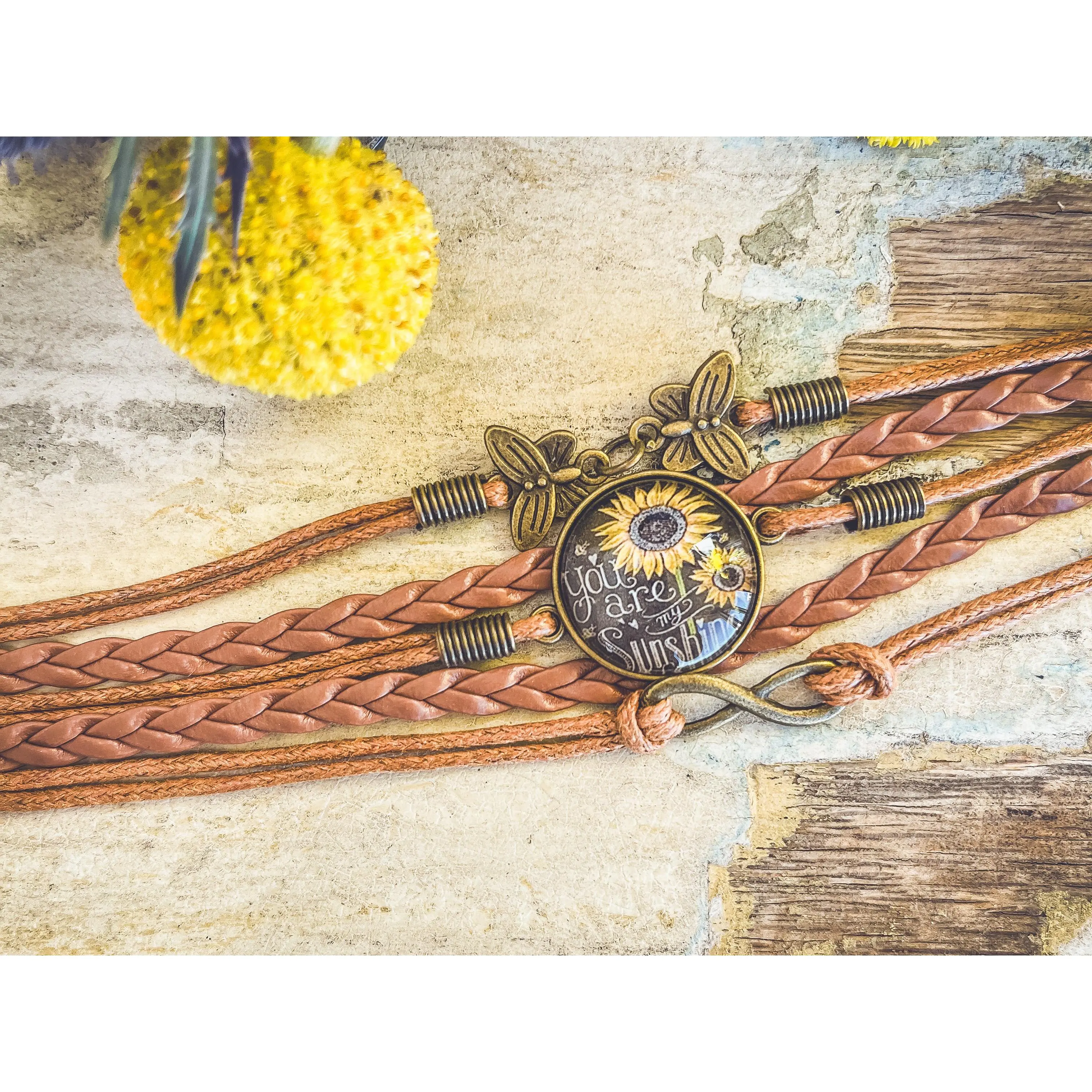 Beautiful You Are My Sunshine Bracelet