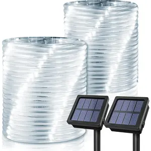 200 LEDs Solar Pool Lights for Above Ground Pools, IP65 Waterproof Outdoor Pool Decoration Accessories, 2 Pack Total 71.4 FT 8 Modes (Cool White)