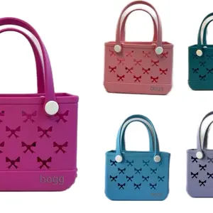 Bogg Bow Uniform Mini Handbag - Stylish Short Handle Bag with Bow Uniform