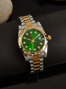 Women's Elegant Fashion Rhinestone Decorated Round Dial Quartz Watch with Date, Fashion Watch for Party, Daily Clothing Decor, Trendy All-match & Exquisite Watch for Birthday Gift with Box, Modern Fashionable Wristwatch