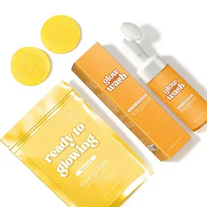 Glow Wash 150ml & FREE Turmeric Pads BeautyKit for Radiant Skin Ready to Glowing Sweet Lemon with Turmeric for Glowing Skin