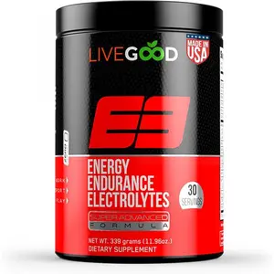Energy Endurance Electrolyte Powder for Hydration with BCAAs for Muscle Strength Support 11.96oz
