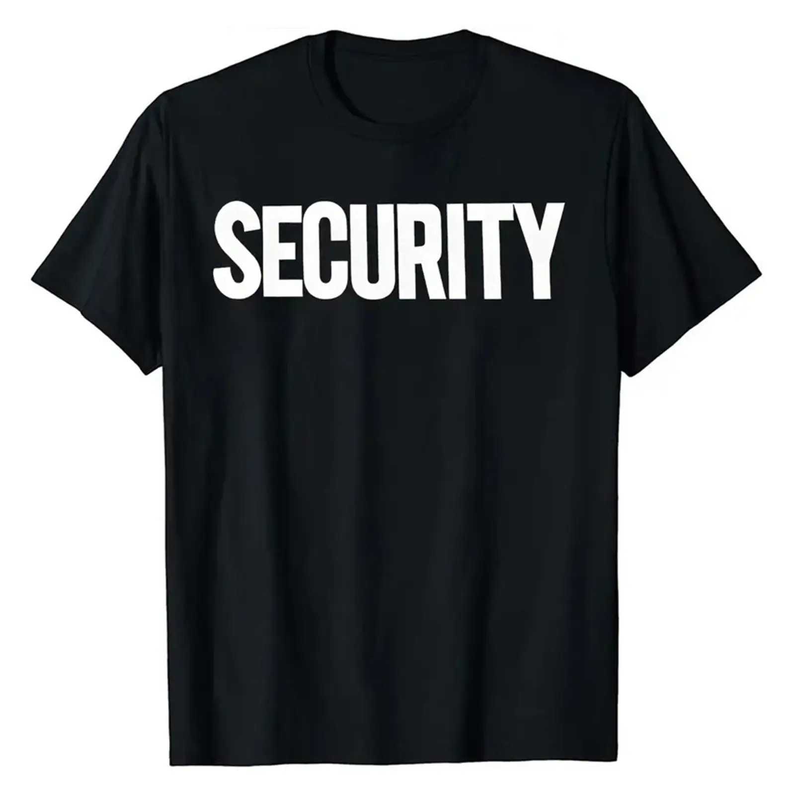 Premium Soft Cotton Unisex SECURITY Big Bold Minimal Text Graphic Tee Event Security Staff Work Uniform Gift Top