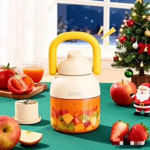 VIBEBLEND BPA-Free Electric Portable Blender & Citrus Juicer, Personal Blender for Smoothies, Shakes, Food Prep & Frozen Blending,30 oz Cup, Straw,2 Lids, USB-C Rechargeable, Dishwasher-Safe Parts, Healthy Juice for Gym, Travel & Kitchen