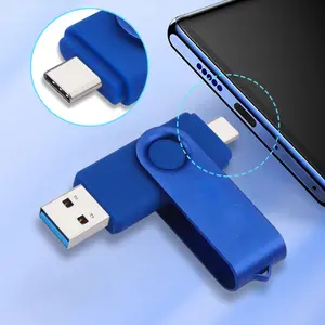 2-in-1 Rotatable USB Flash Drive TYPE-C USB 2.0 Expansion Large Capacity 2TB 4TB 8TB for Phone PC