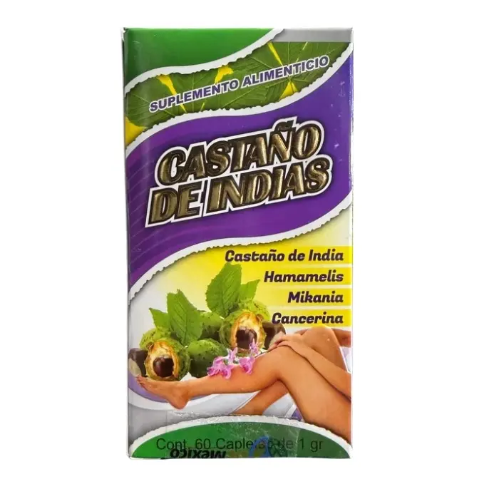 Horse Chestnut Herbal Dietary Supplement – 60 Caplets (1 g Each)