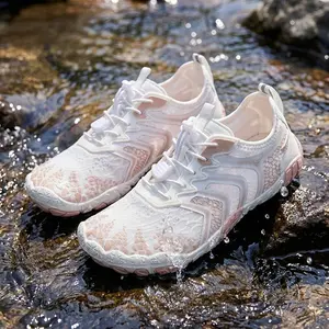 Women Barefoot Shoes Versatile Water Shoes - Wide Toe Box Non-Slip Outdoor Sports Footwear with Zero Drop Grounding Technology, Quick- Fabric for Swimming, Diving & Beach Activities