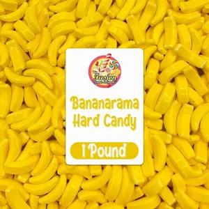 Bananarama Banana Candy – 1 LB Bulk Banana Flavored Hard Candy – Yellow Banana Candies – Candy Bananas for Gumball Machine Refills, Buffets, Party Favors, Gifts & More