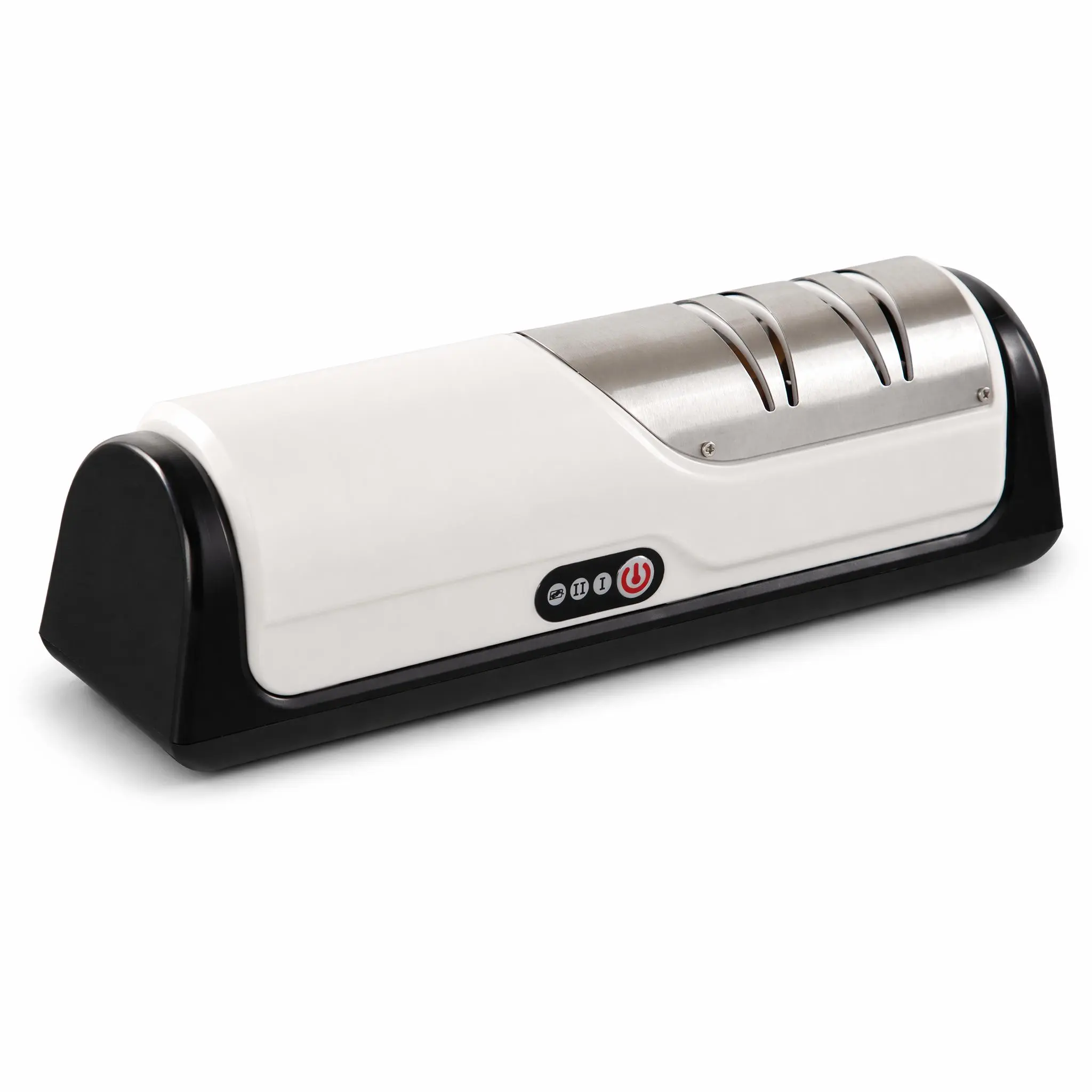 Rechargeable Electric Knife Sharpener - 2-Speed Automatic Kitchen Tool with USB-C Charge, 1-Touch Grinding, Anti-Slip Base for Multiple Knife Types, One-Touch Grind