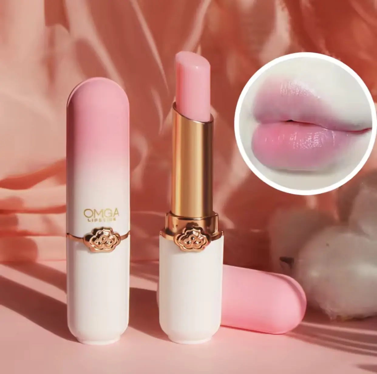 3pcs Peach Color Lipstick