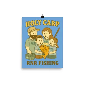 Holy Carp – Funny Fishing Poster