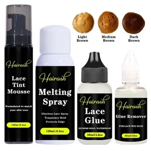 Melting Spray For Lace Wigs Lace Tint Wig Kit Waterproof Plus Remover Wig Installation Kit Set Haircare