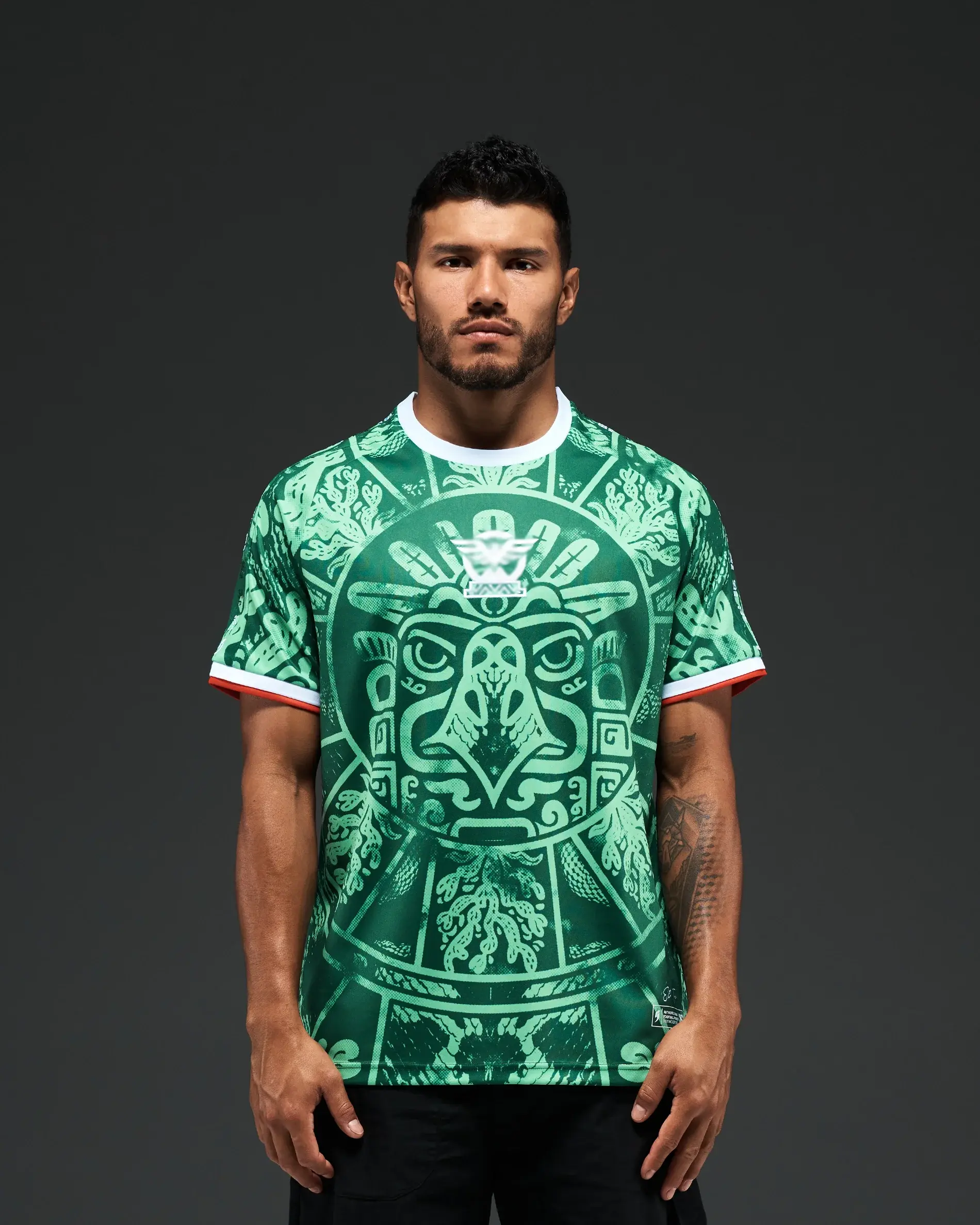 Aztec Shirt 3D Mexico Aztec Pattern All Over Print T-Shirt Menswear Top